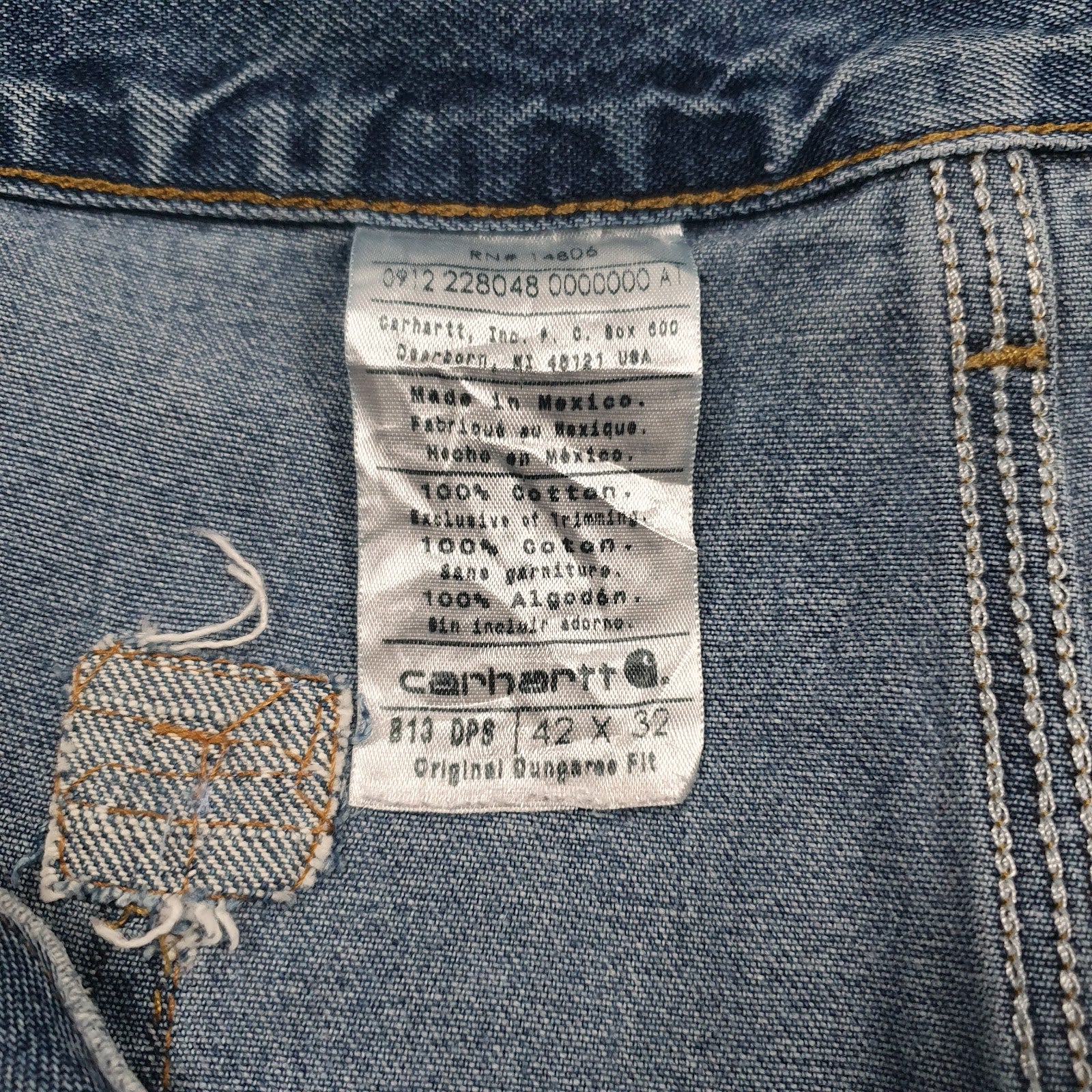Mens Blue Carhartt Workwear B13 DPS  Jeans