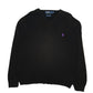 Mens Black Polo Ralph Lauren Lightweight V Neck Jumper