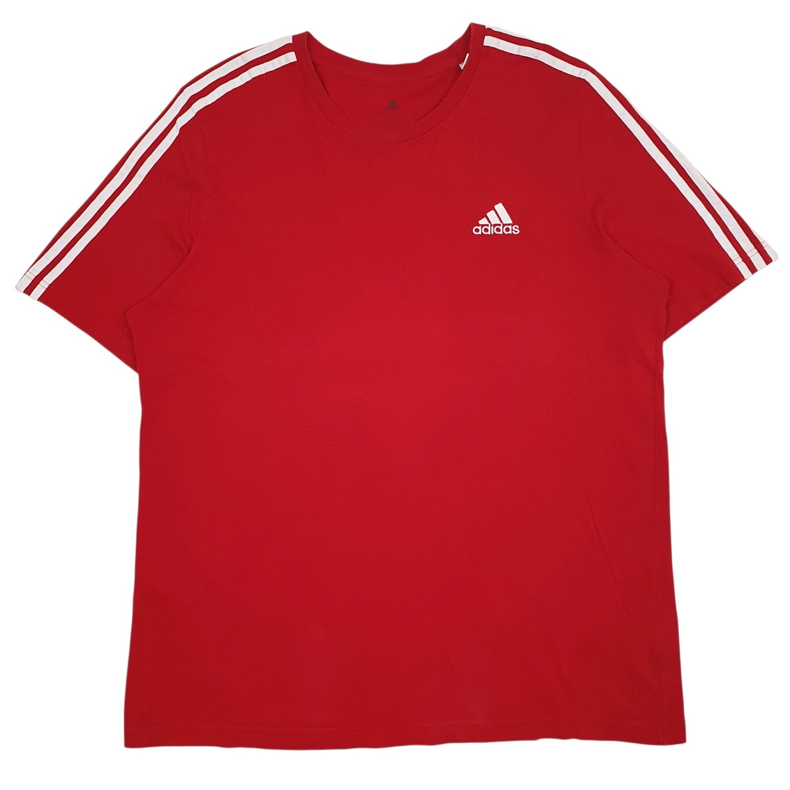 Mens Red Adidas  Short Sleeve T Shirt