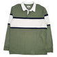 Mens Green Good Fellow Rugby Long Sleeve Polo Shirt