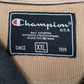 Mens Grey Champion Spellout Quarter Zip Jumper