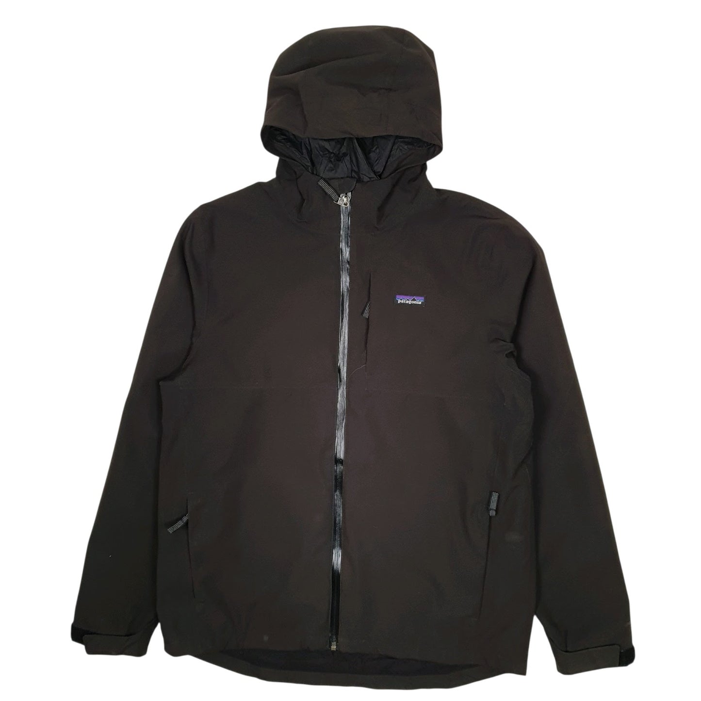 Mens Black Patagonia H2NO Full Zip Coat