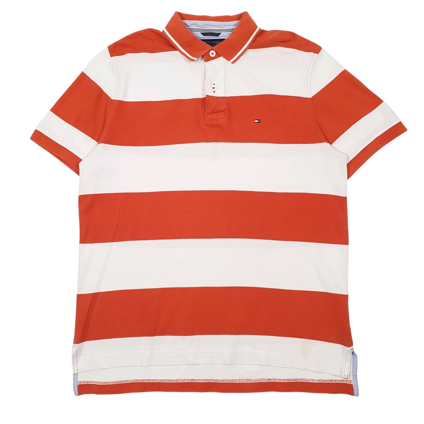Mens White Tommy Hilfiger  Short Sleeve Polo Shirt