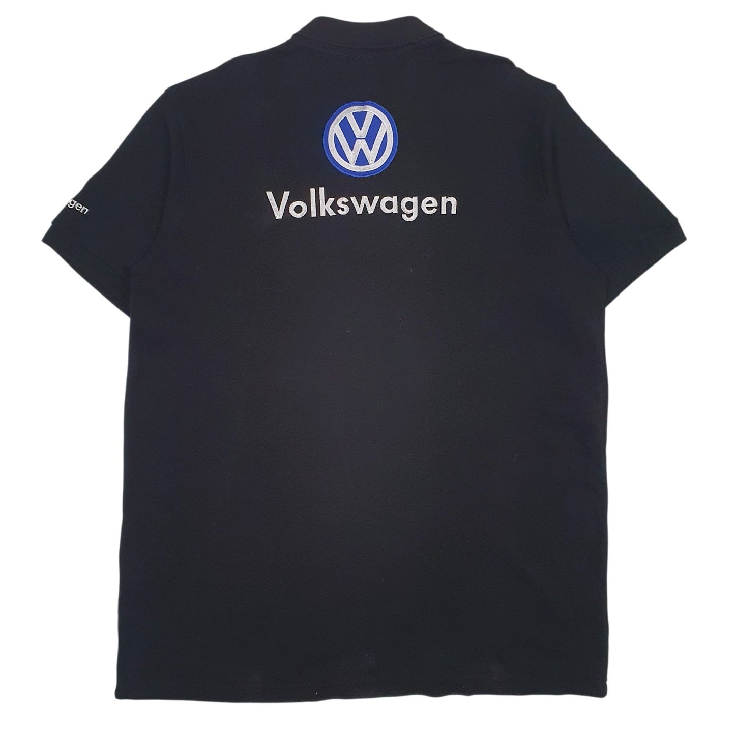 Mens Black Volkswagen   Polo Shirt