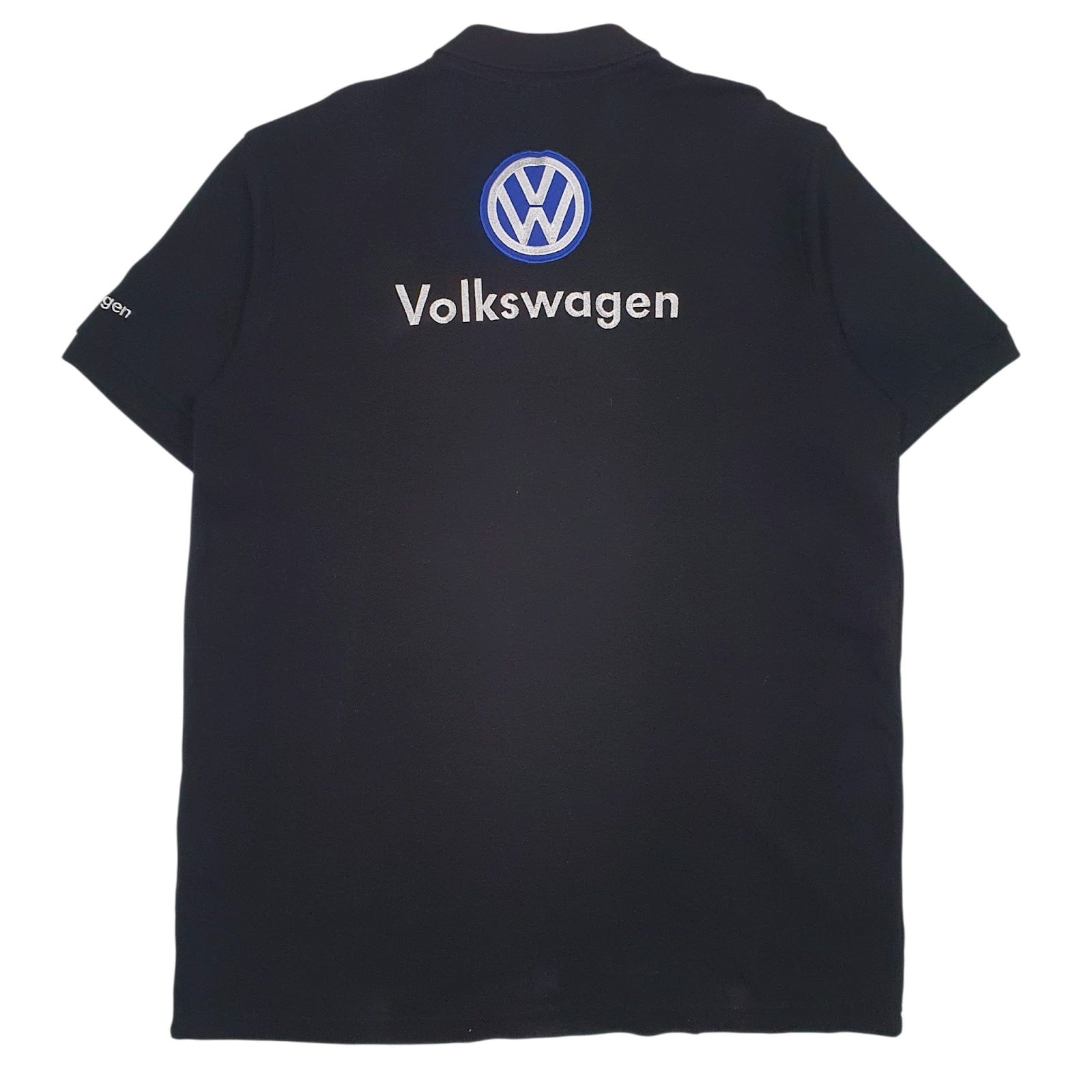 Mens Black Volkswagen   Polo Shirt