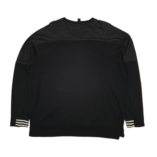 Mens Black Adidas Lightweight Crewneck Jumper