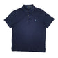 Mens Navy Polo Ralph Lauren Custom Slim Fit Short Sleeve Polo Shirt