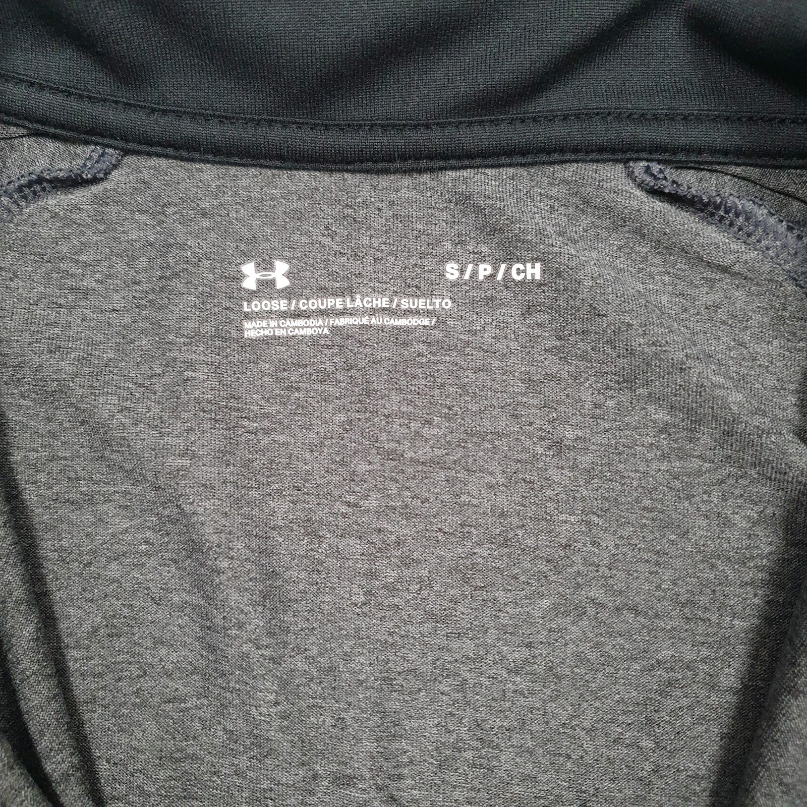 Mens Grey Under Armour Lightweight Active Wear Quarter Zip Jumper