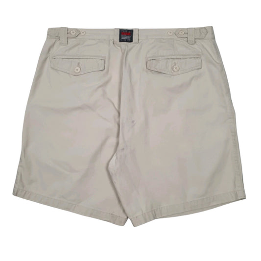 Mens Cream Slam Pleated  Shorts