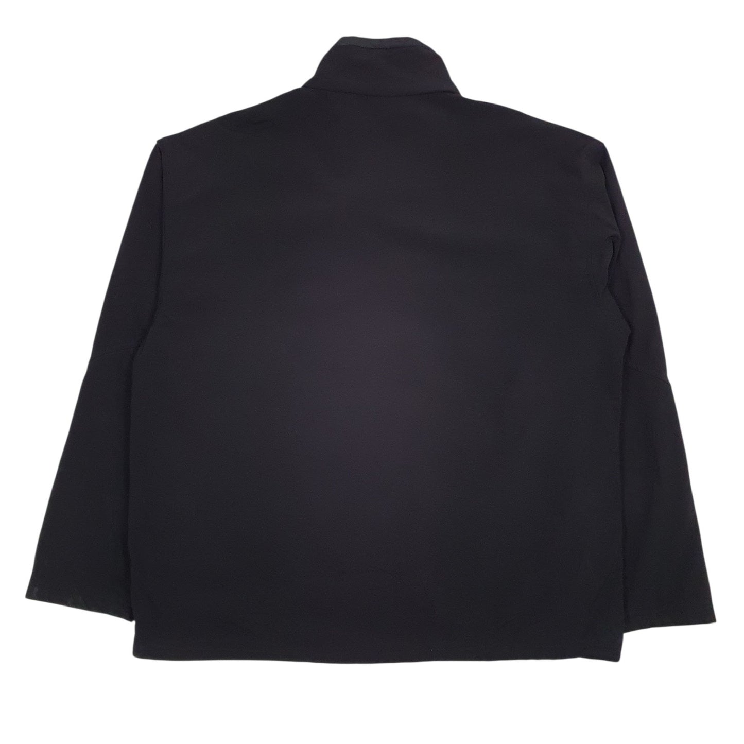 Mens Black Champion Fleece Lined Crewneck Coat