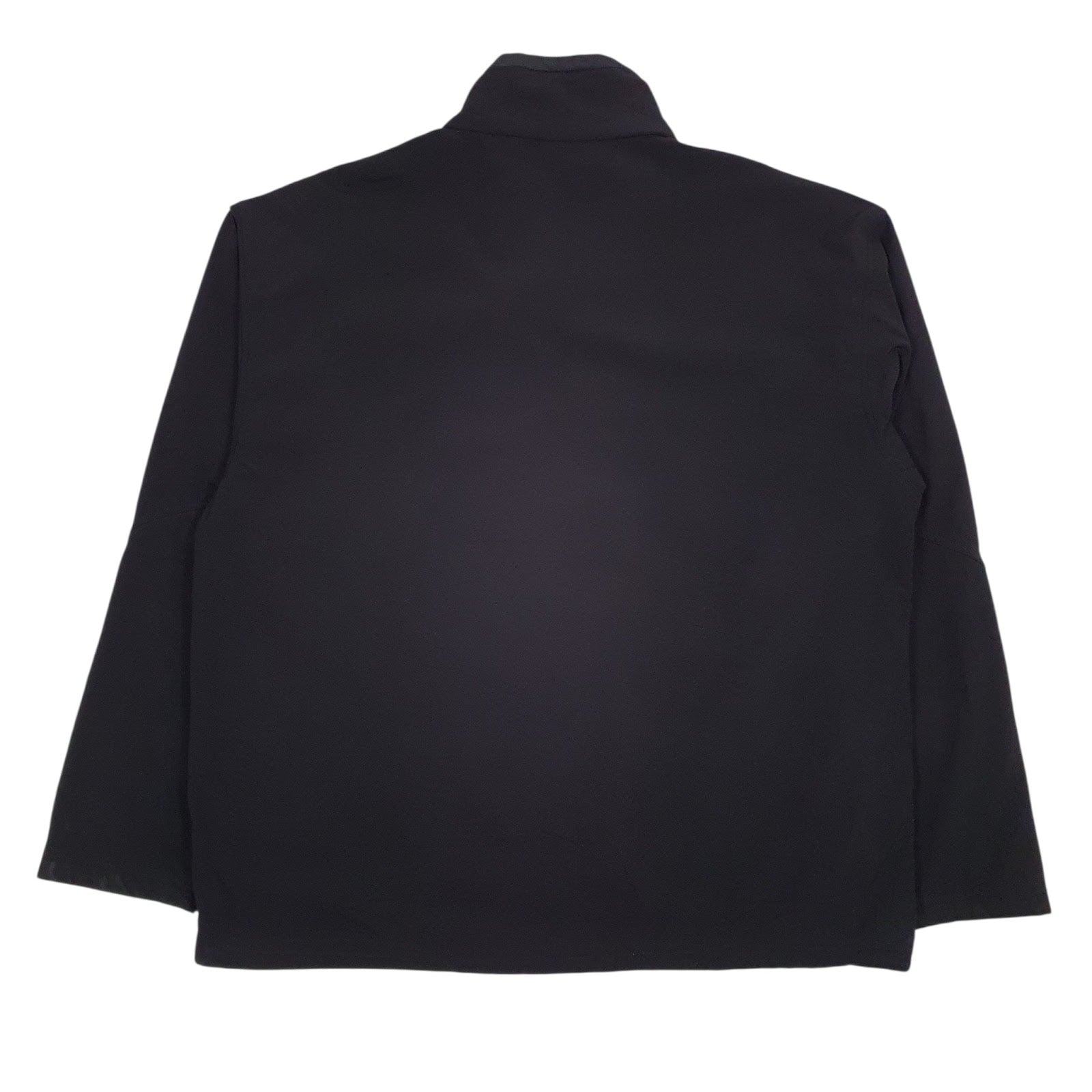 Mens Black Champion Fleece Lined Crewneck Coat