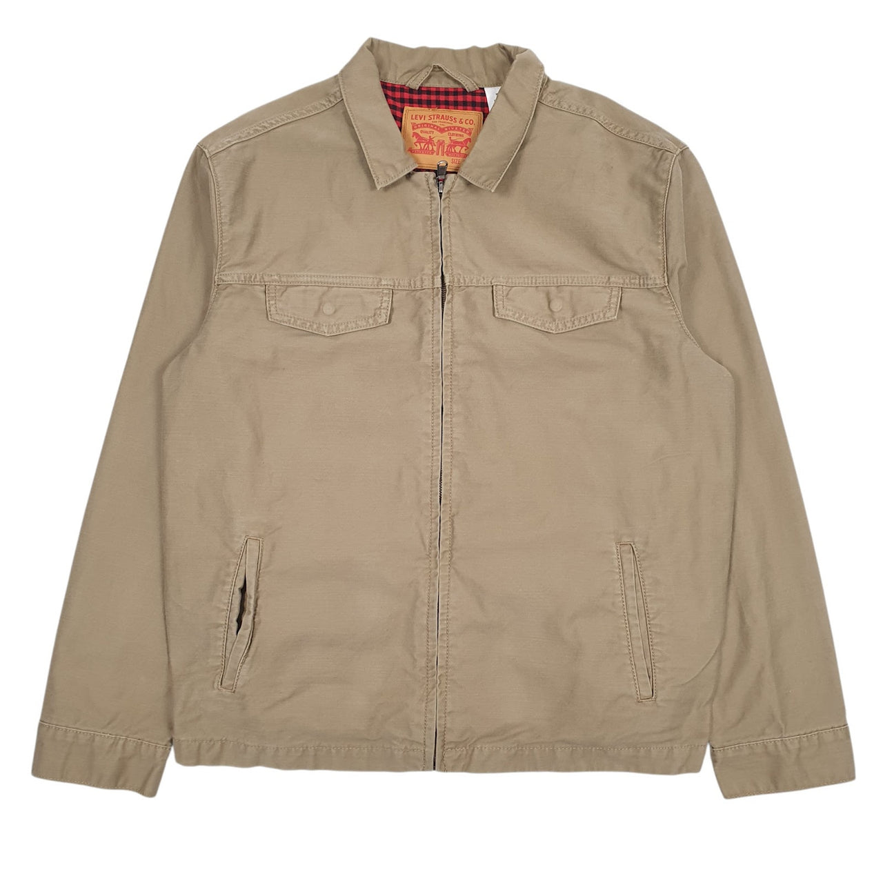 Mens Brown Levis Bomber  Coat