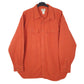 Mens Orange L.L.Bean Chamois Long Sleeve Shirt