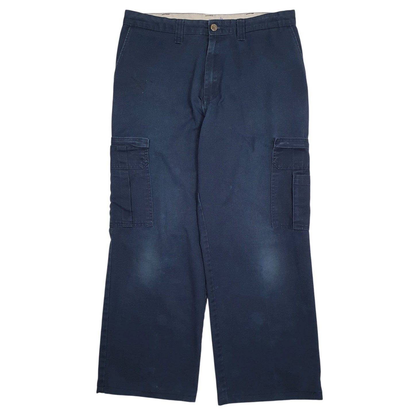 Mens Navy Dickies  Cargo Trousers