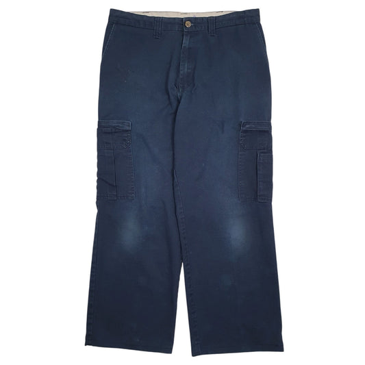 Mens Navy Dickies  Cargo Trousers