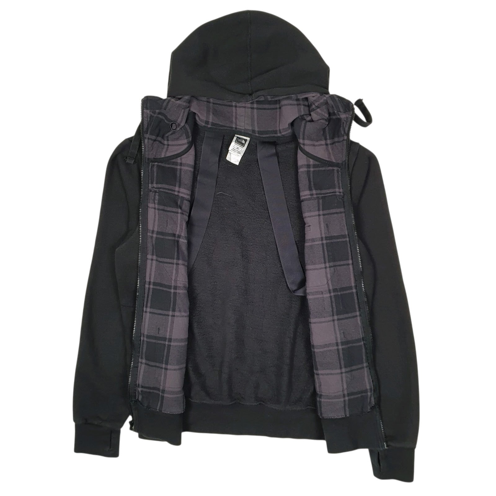 Mens Black The North Face Hoodie Full Zip Jumper