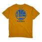 Mens Yellow Fruit Of The Loom Golden State Warriors NBA Basketball  T Shirt