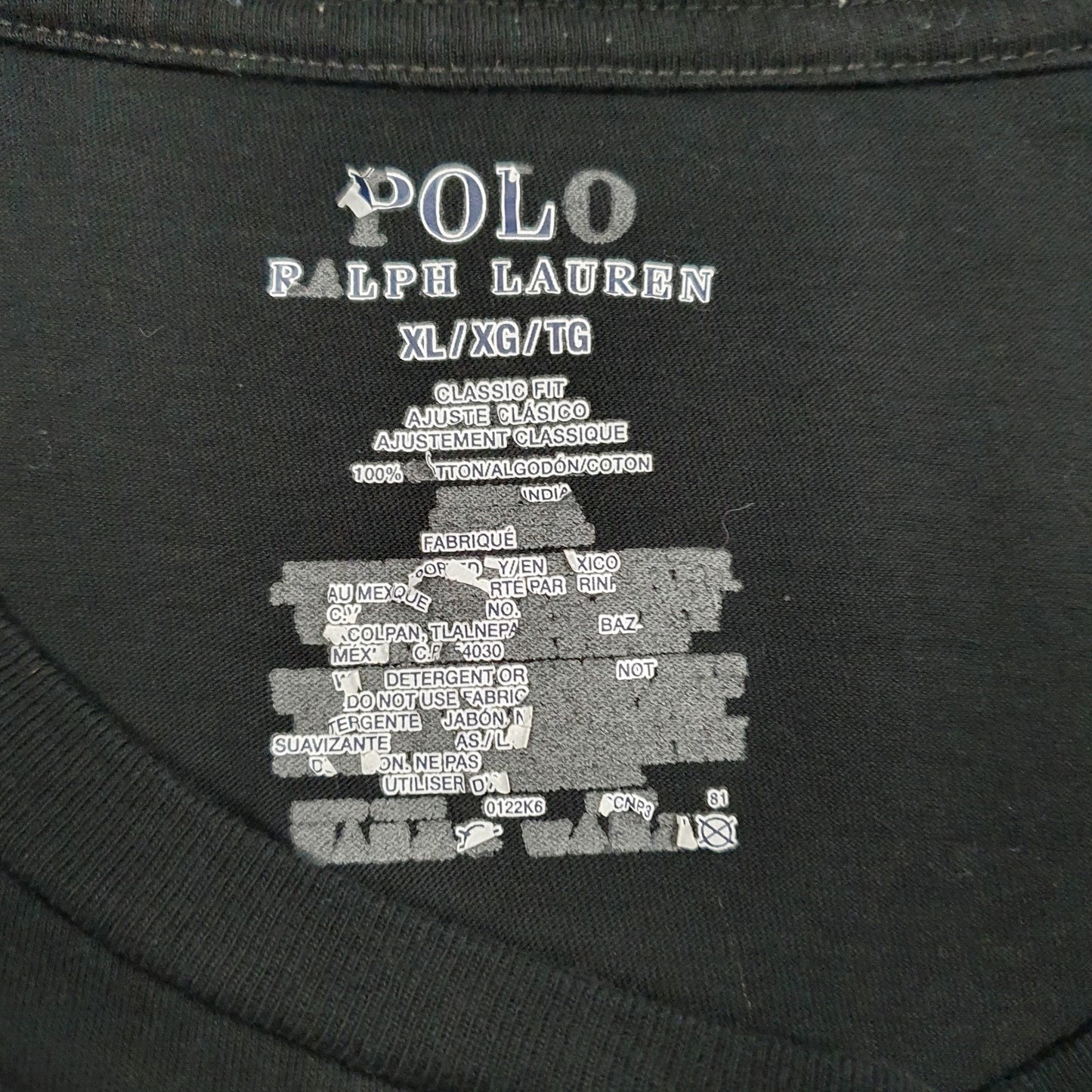 Mens Black Polo Ralph Lauren   T Shirt