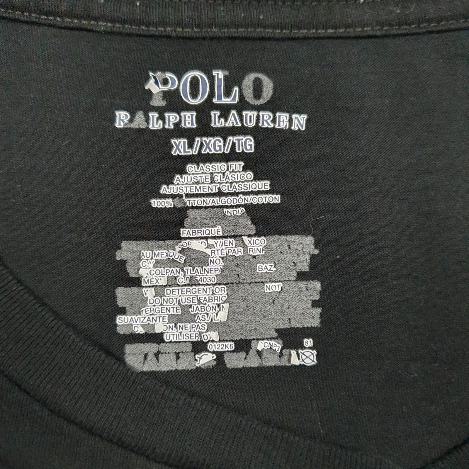Mens Black Polo Ralph Lauren   T Shirt