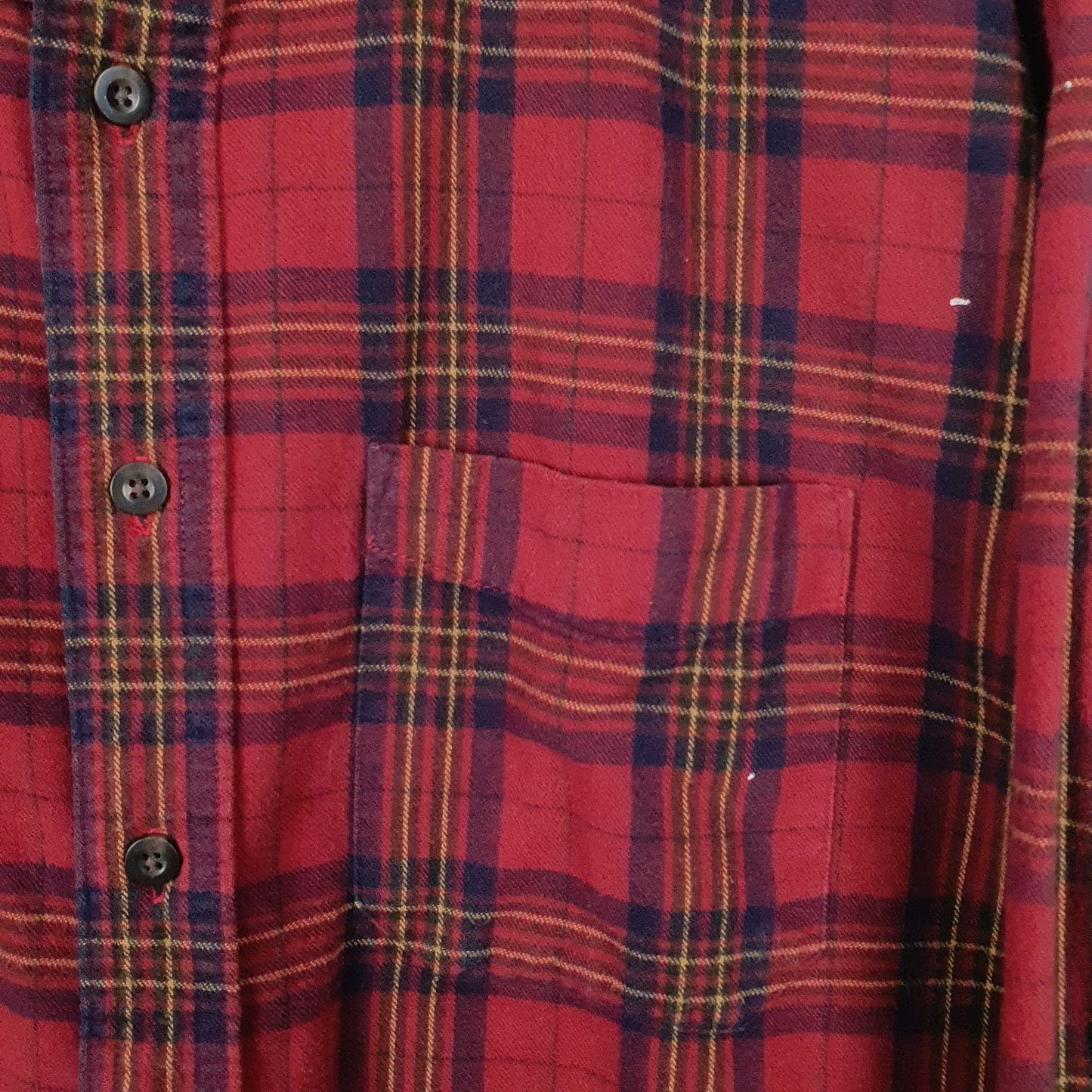 Mens Red L.L.Bean Flannel  Shirt