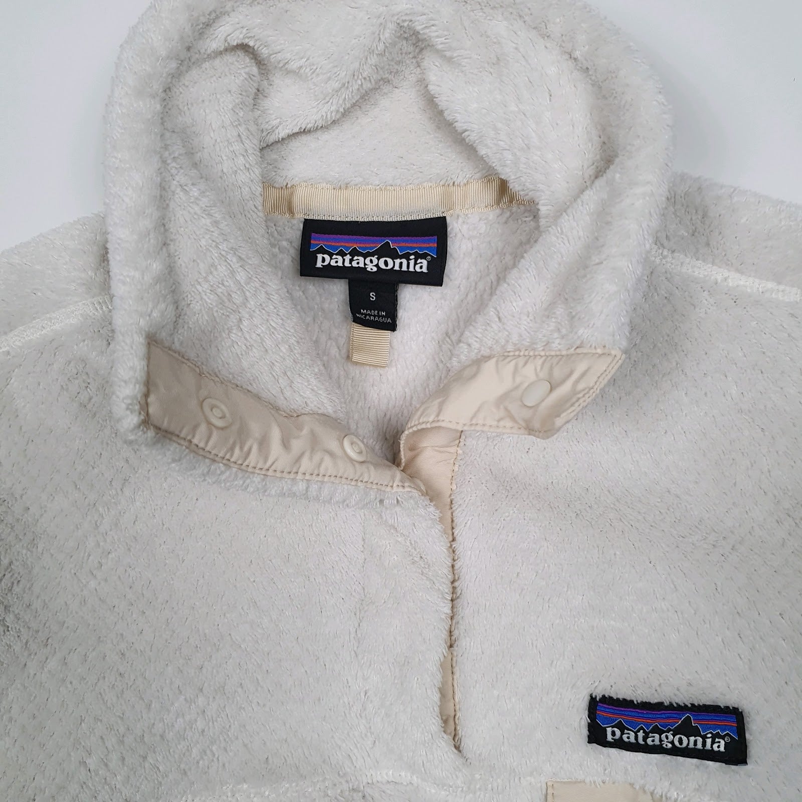 Womens White Patagonia Re Tool Snap T Quarter Zip Jumper