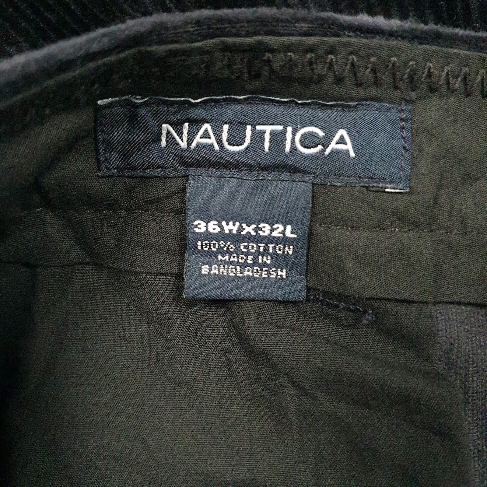 Mens Black Nautica   Trousers