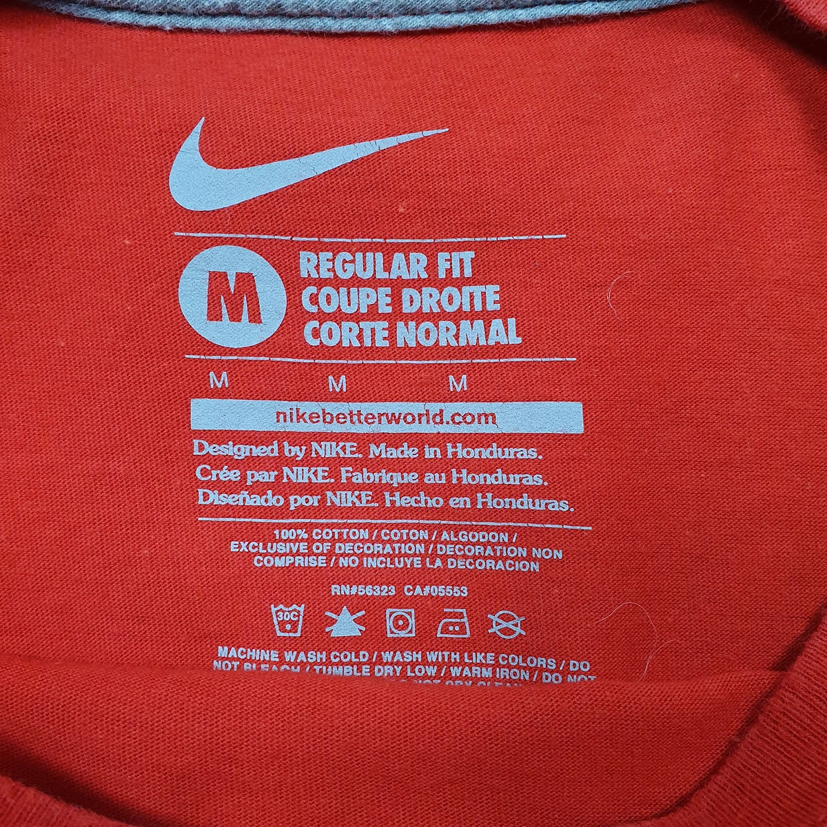 Mens Red Nike Owasso Rams  T Shirt