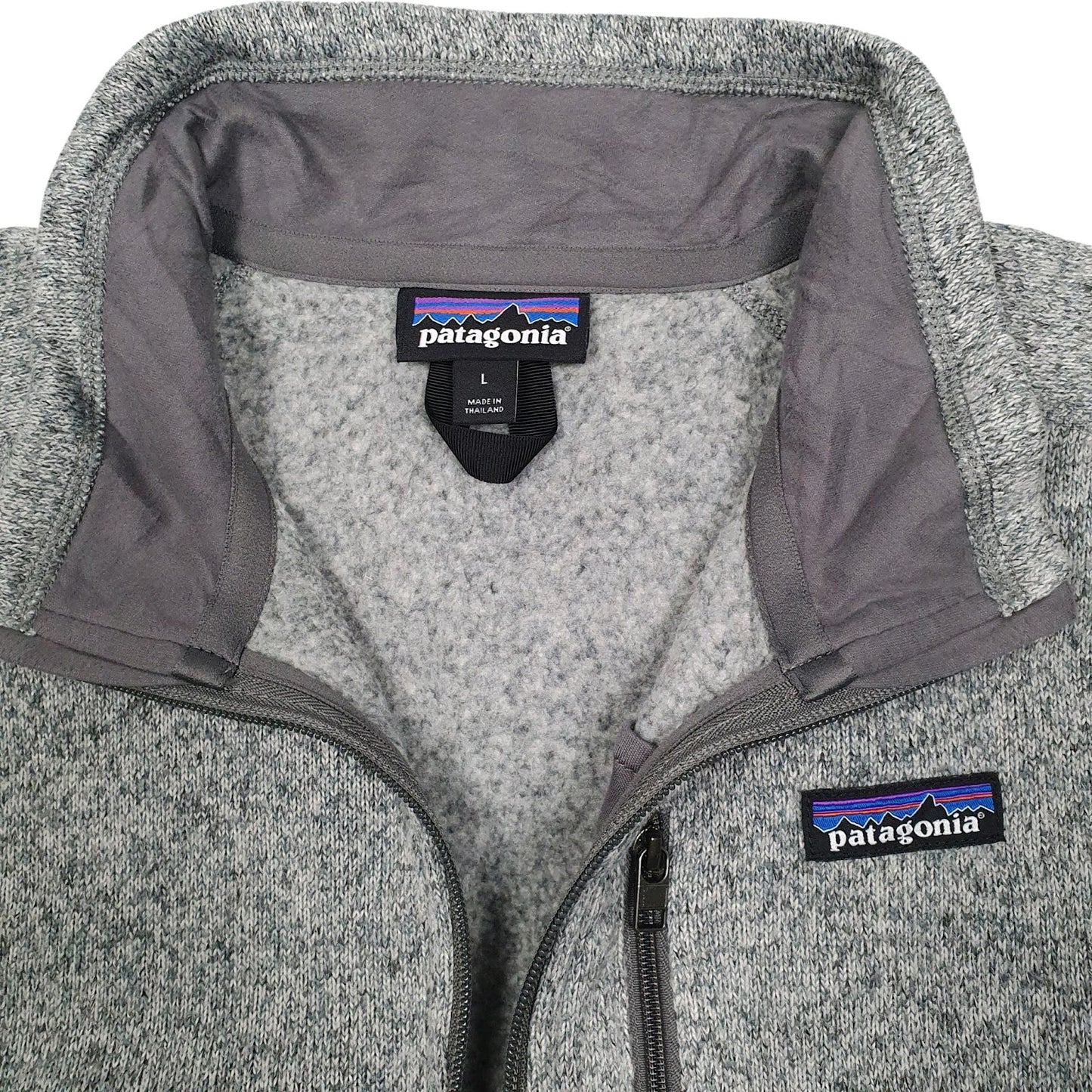 Mens Grey Patagonia Better Sweater Quarter Zip Jumper