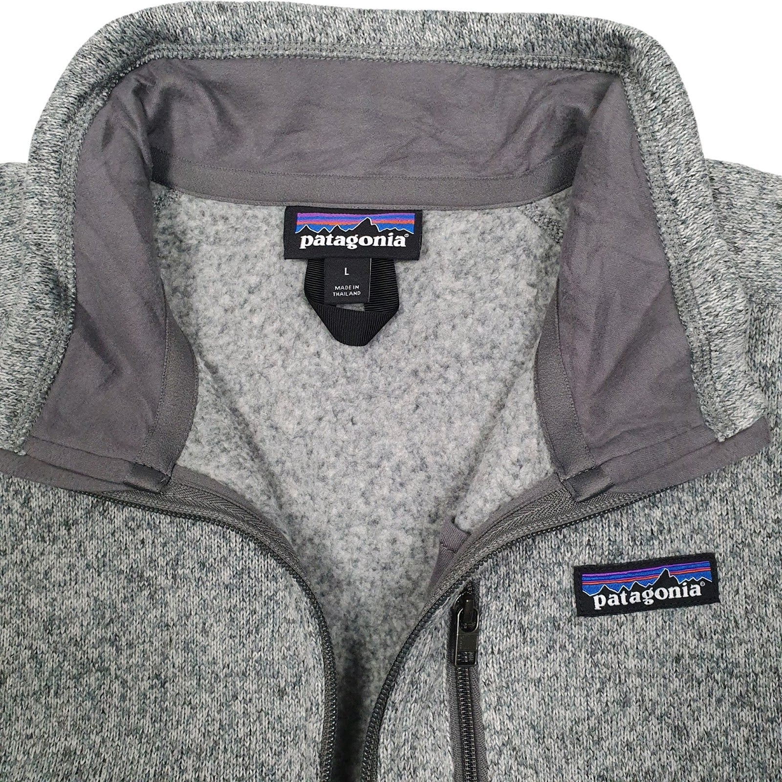Mens Grey Patagonia Better Sweater Quarter Zip Jumper