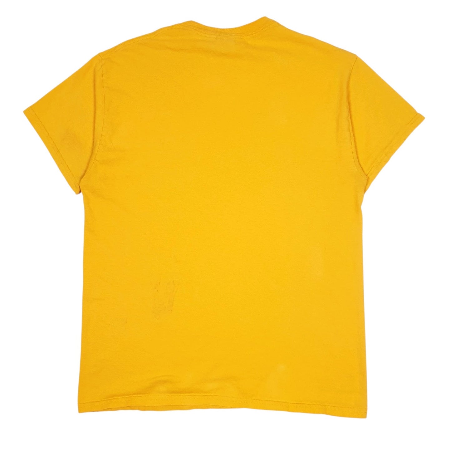 Mens Yellow Gildan   T Shirt