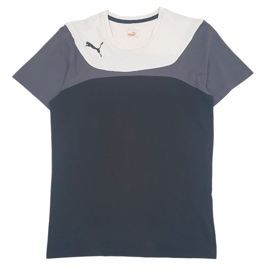 Mens Black Puma Sport Short Sleeve T Shirt