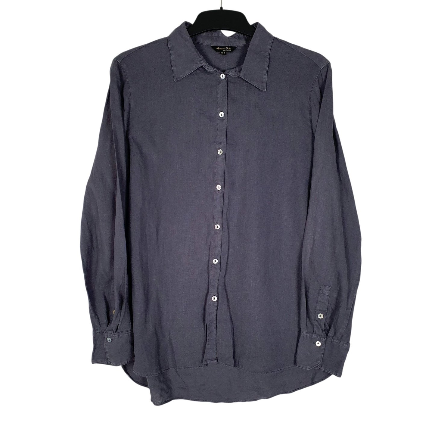 Mens Grey Massimo Dutti  Long Sleeve Shirt