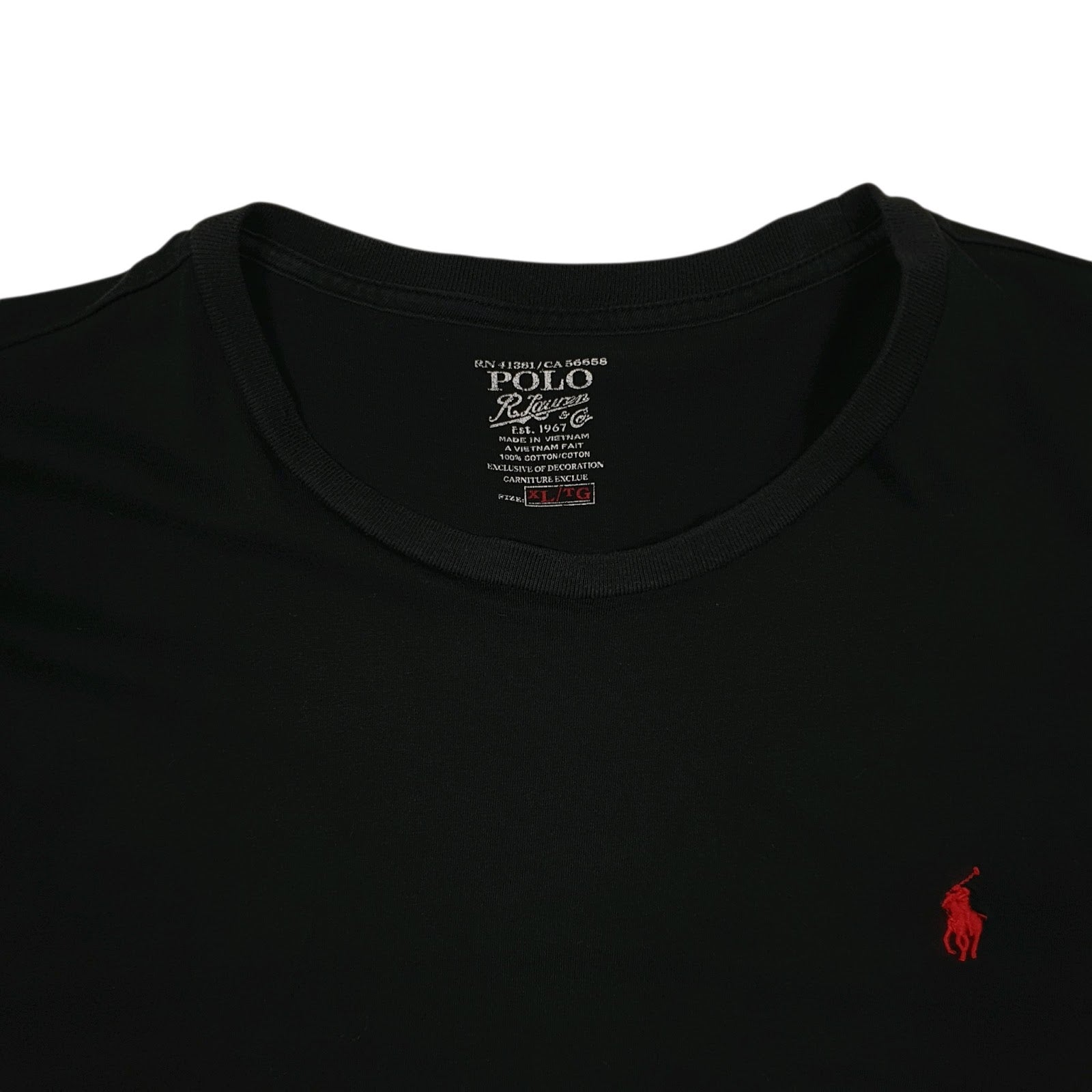 Mens Black Polo Ralph Lauren   T Shirt