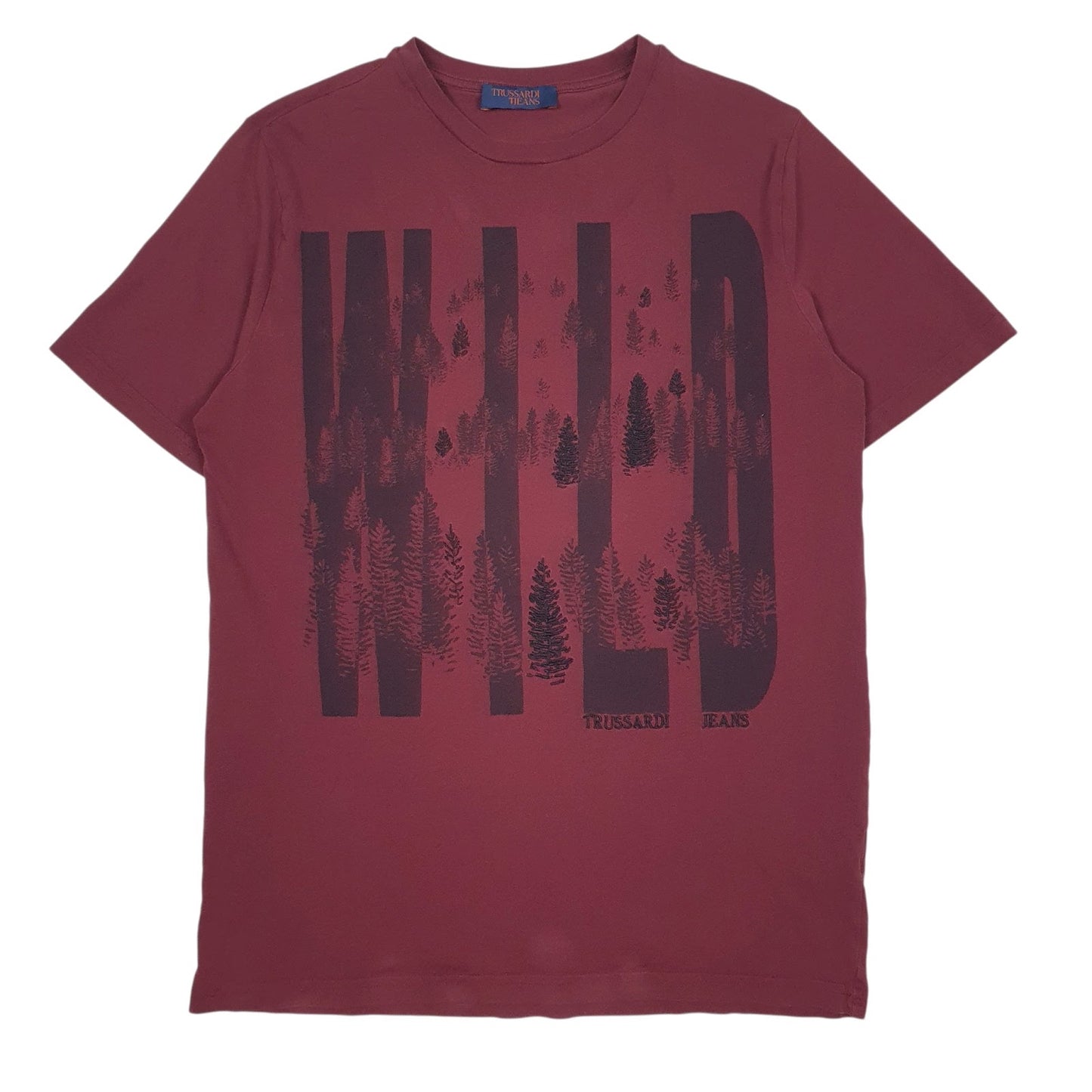 Mens Red Trussardi  Short Sleeve T Shirt