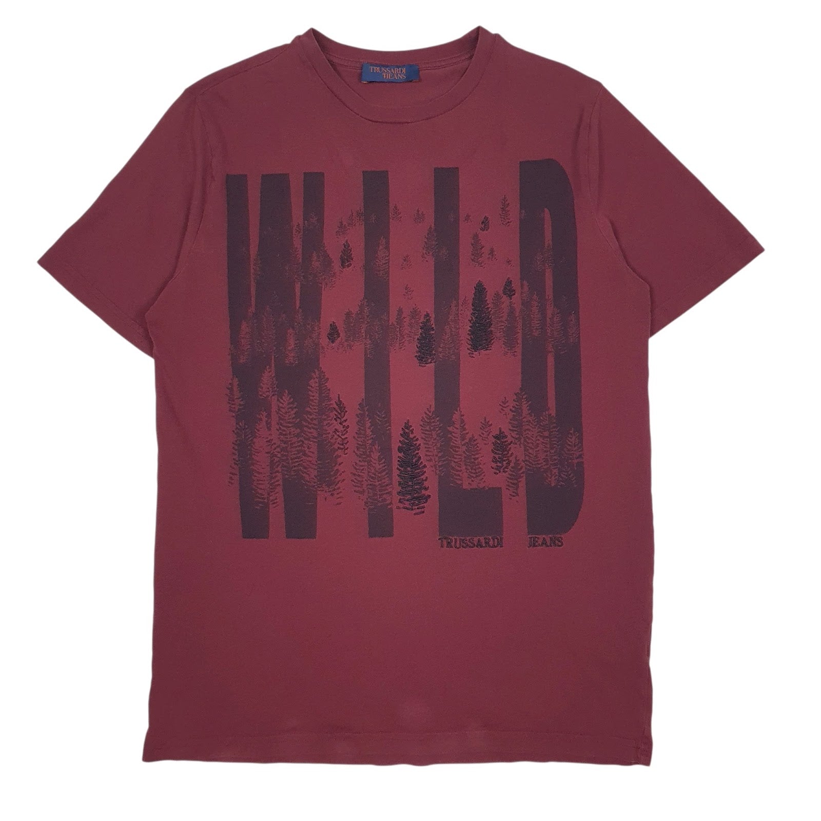 Mens Red Trussardi  Short Sleeve T Shirt