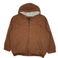 Mens Brown Lee Sherpa Lined Active  Coat