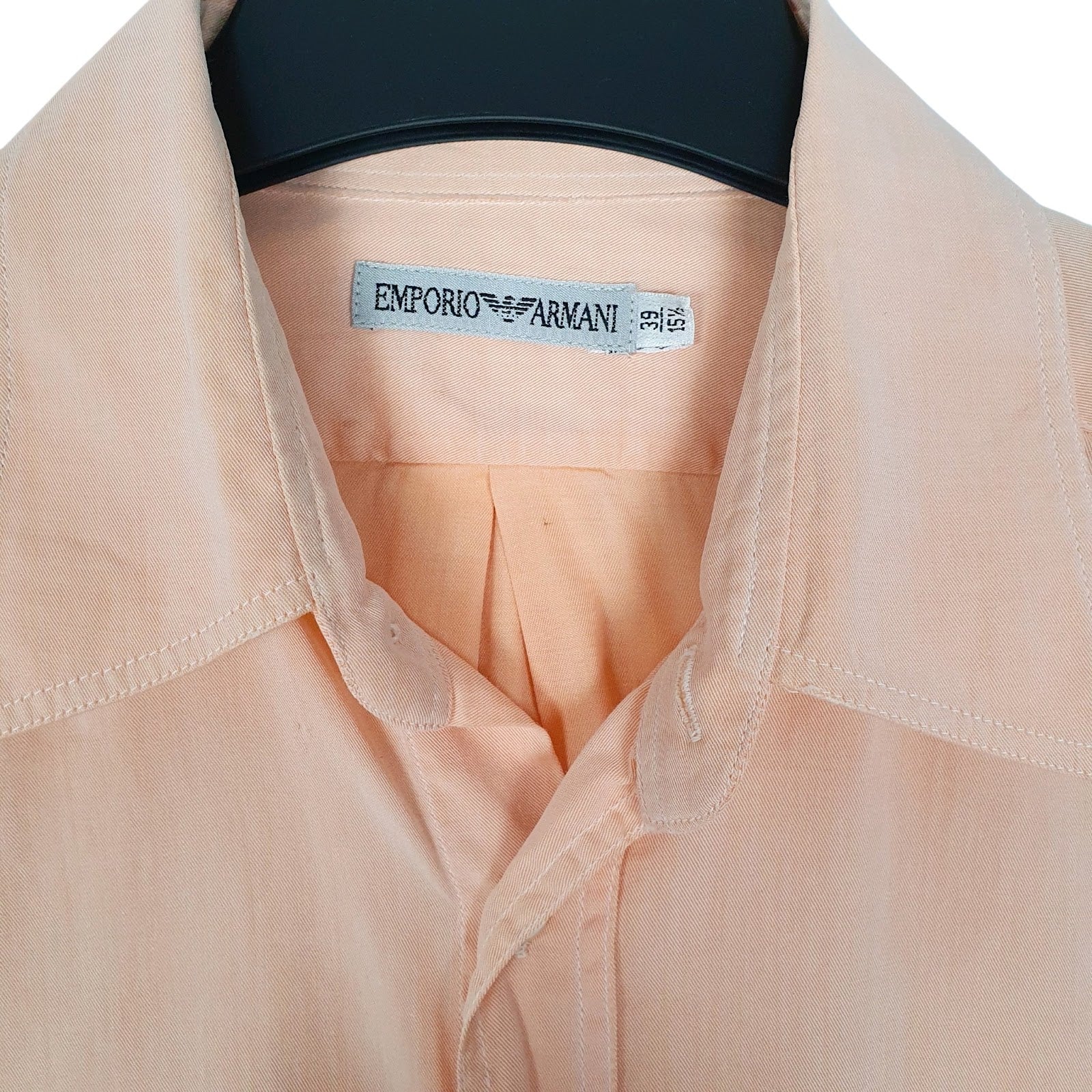 Mens Orange Emporio Armani   Shirt