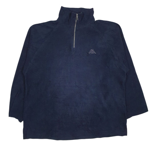 Mens Navy Kappa  Quarter Zip Jumper