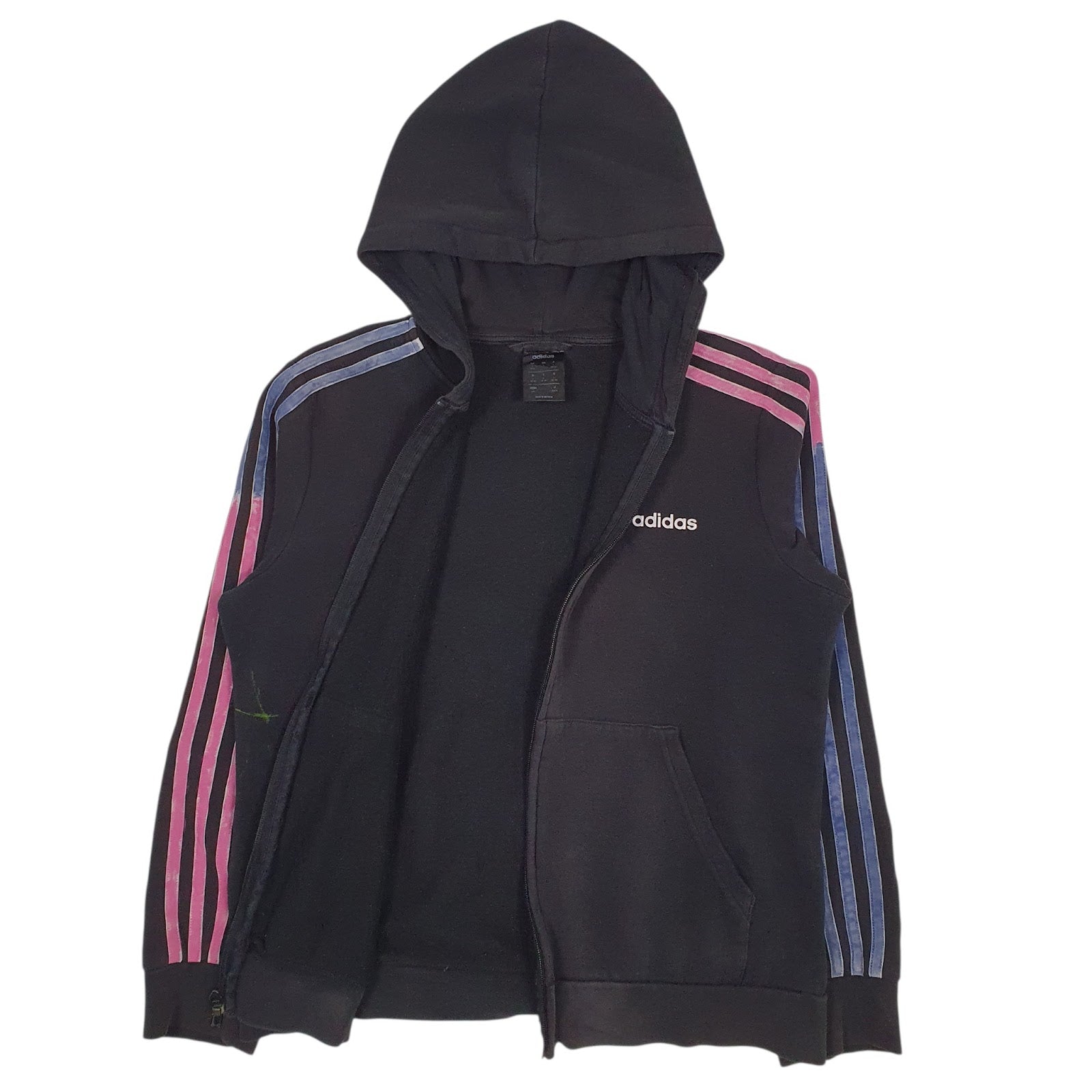 Womens Black Adidas  Full Zip Jumper