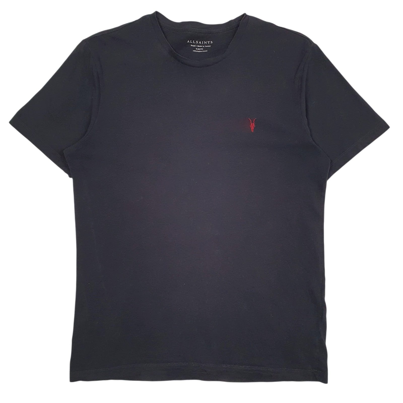 Mens Black All Saints  Short Sleeve T Shirt