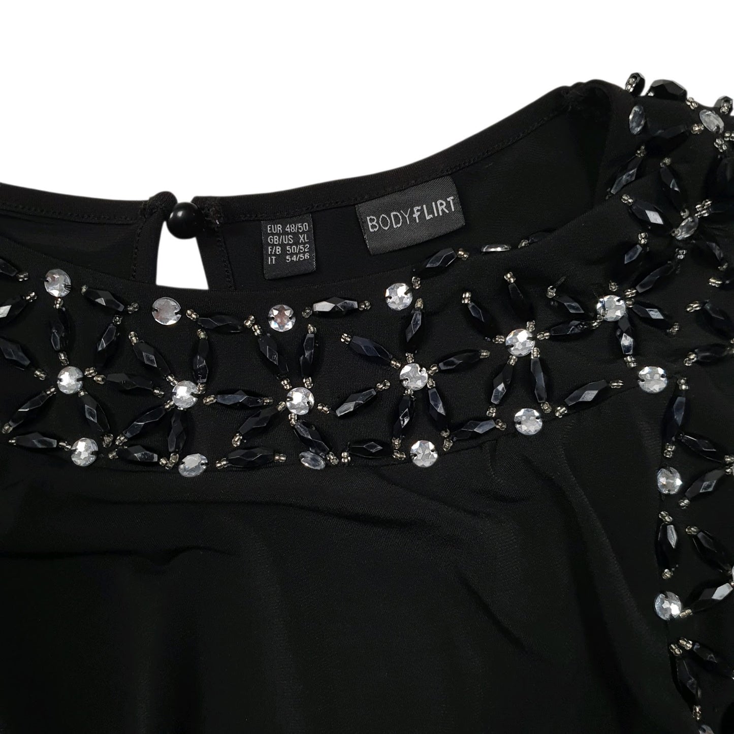 Womens Black Body Flirt Evening Occasion  Dress