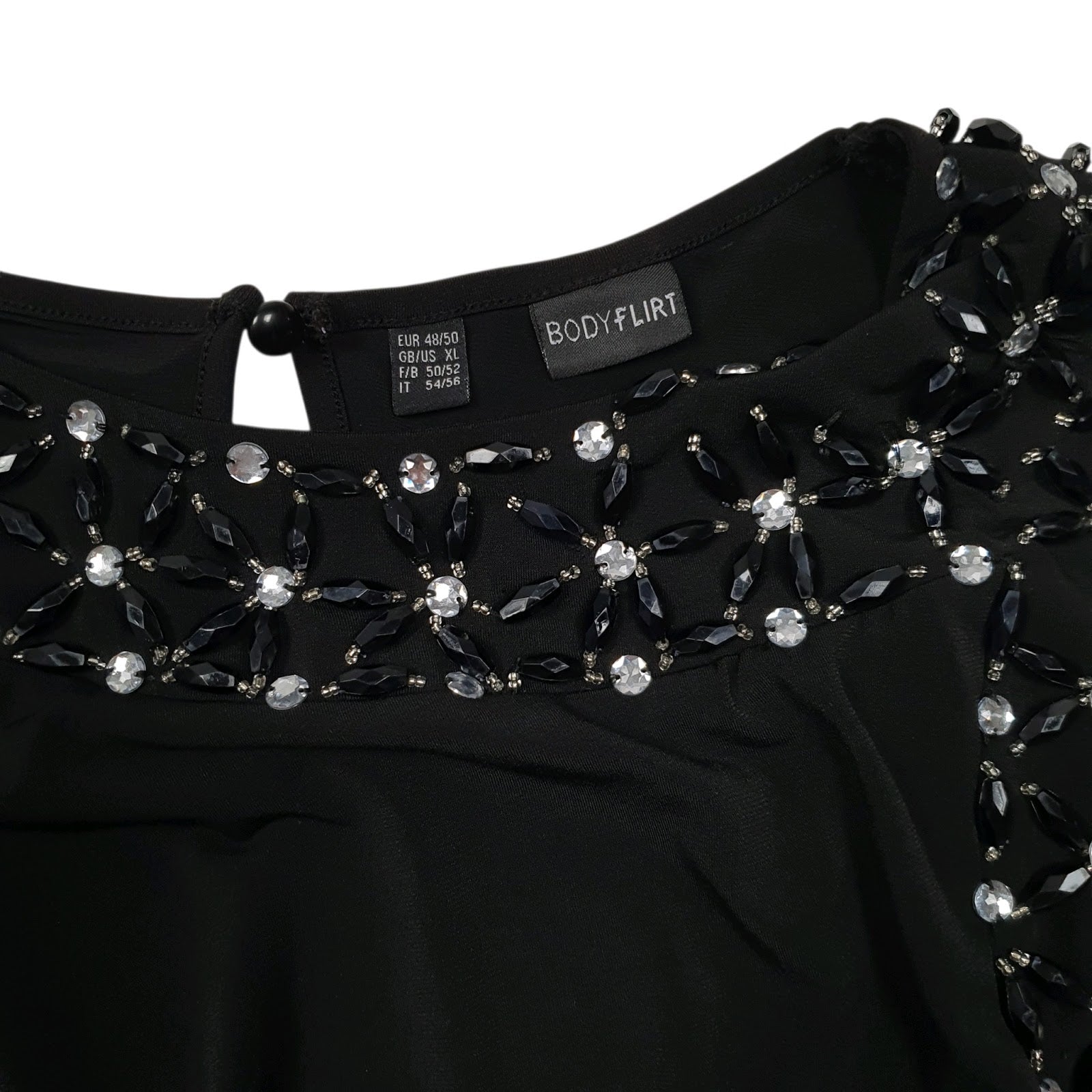 Womens Black Body Flirt Evening Occasion  Dress