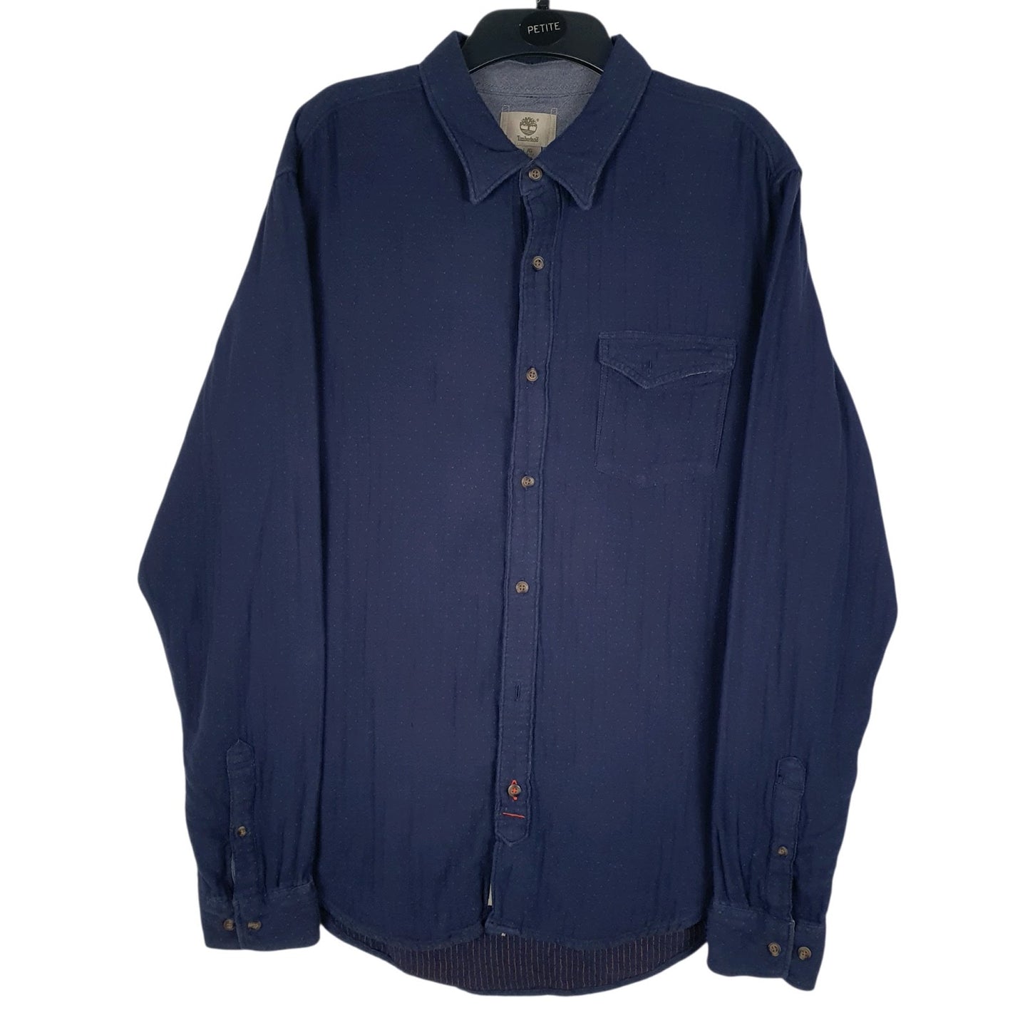 Mens Navy Timberland  Long Sleeve Shirt