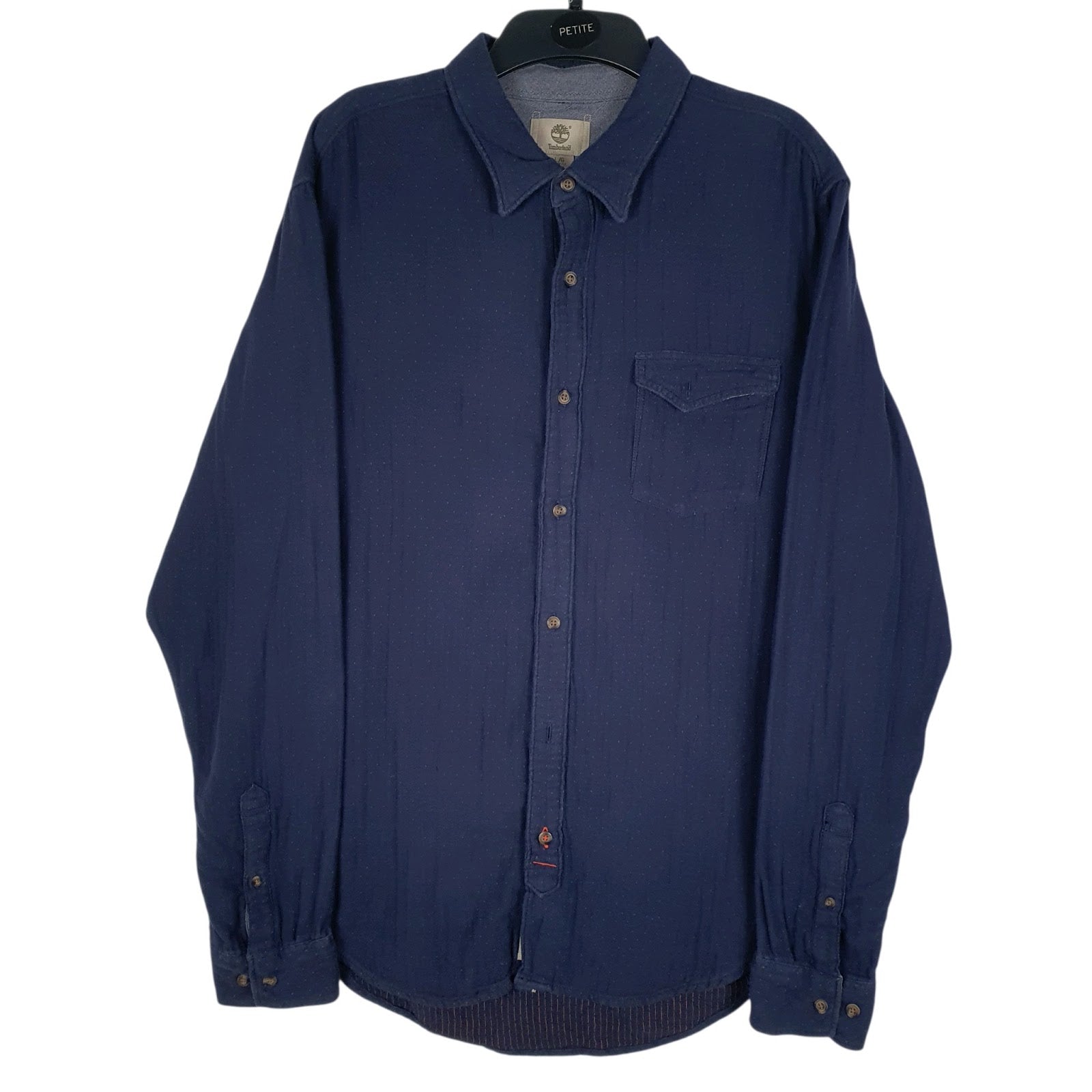 Mens Navy Timberland  Long Sleeve Shirt