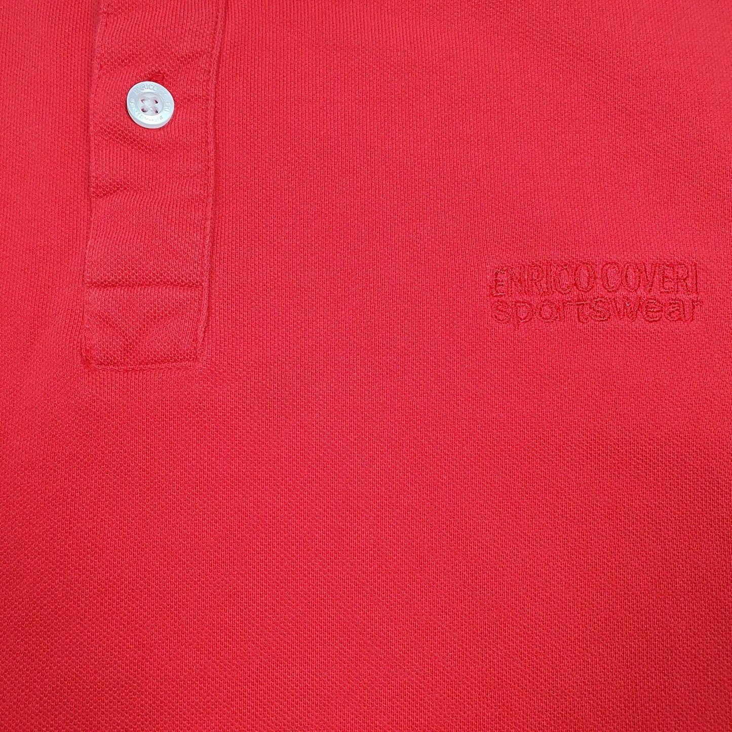 Mens Red Enrico Coveri   Polo Shirt