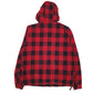 Mens Red Levis Flannel Black Buffalo Plaid  Coat