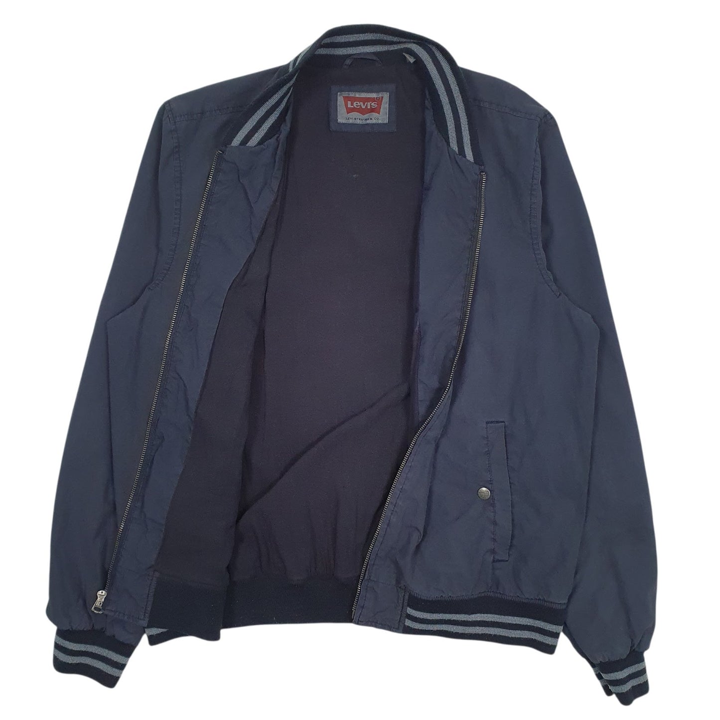 Mens Navy Levis Harrington Crewneck Coat