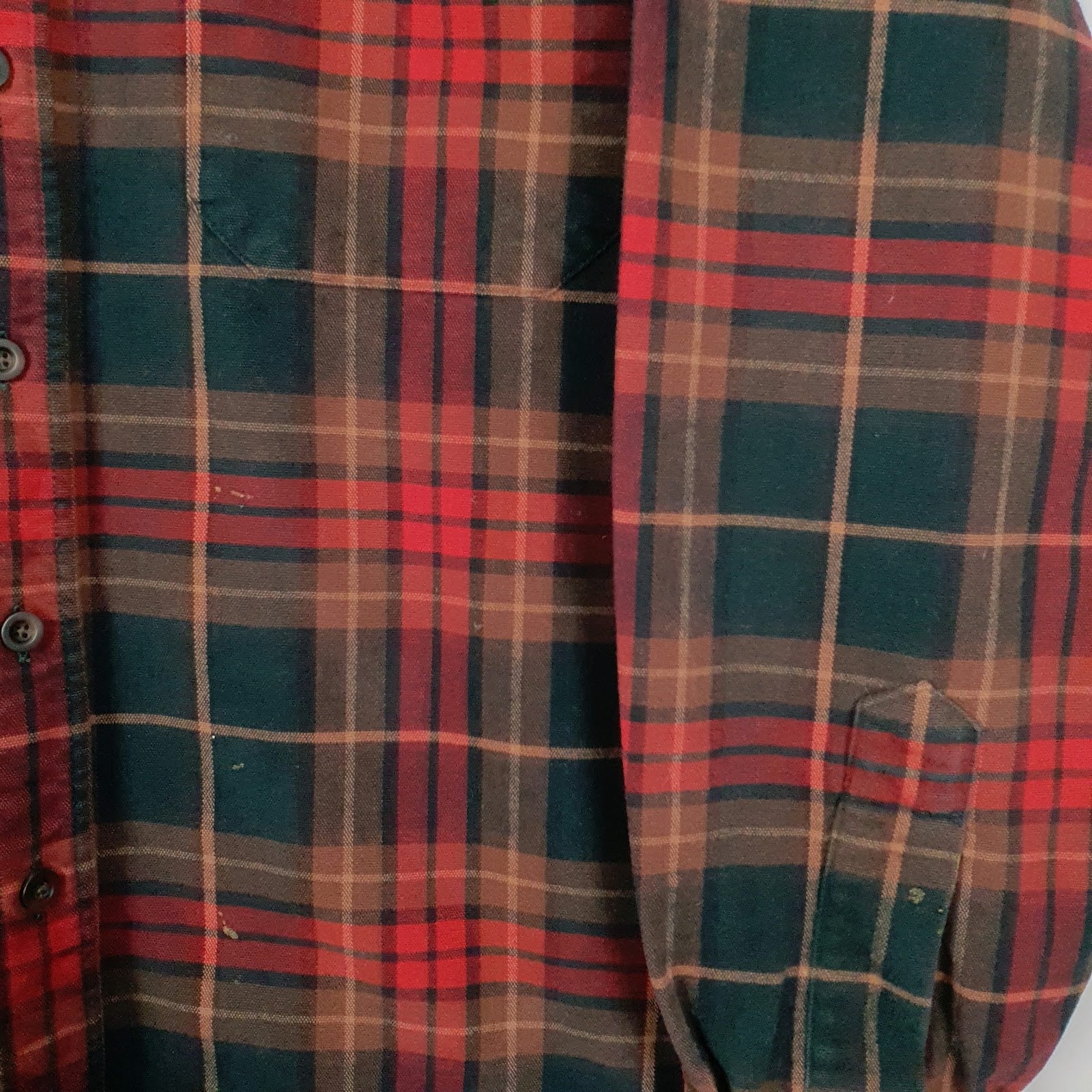 Mens Black L.L.Bean Chamois  Shirt