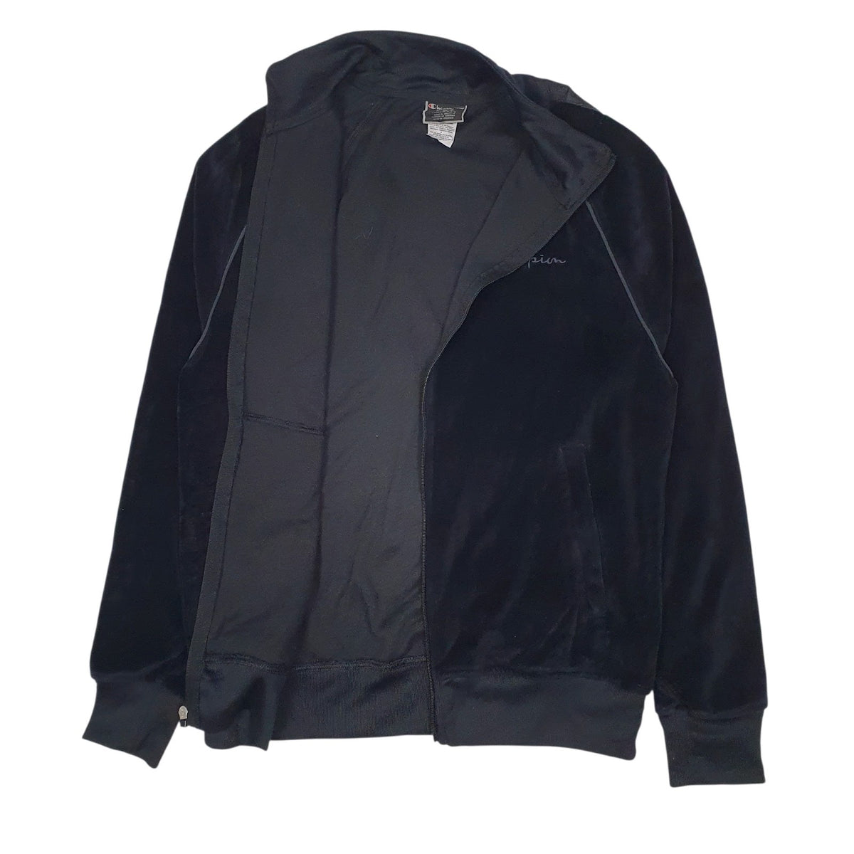 Mens Black Champion  Full Zip Jumper