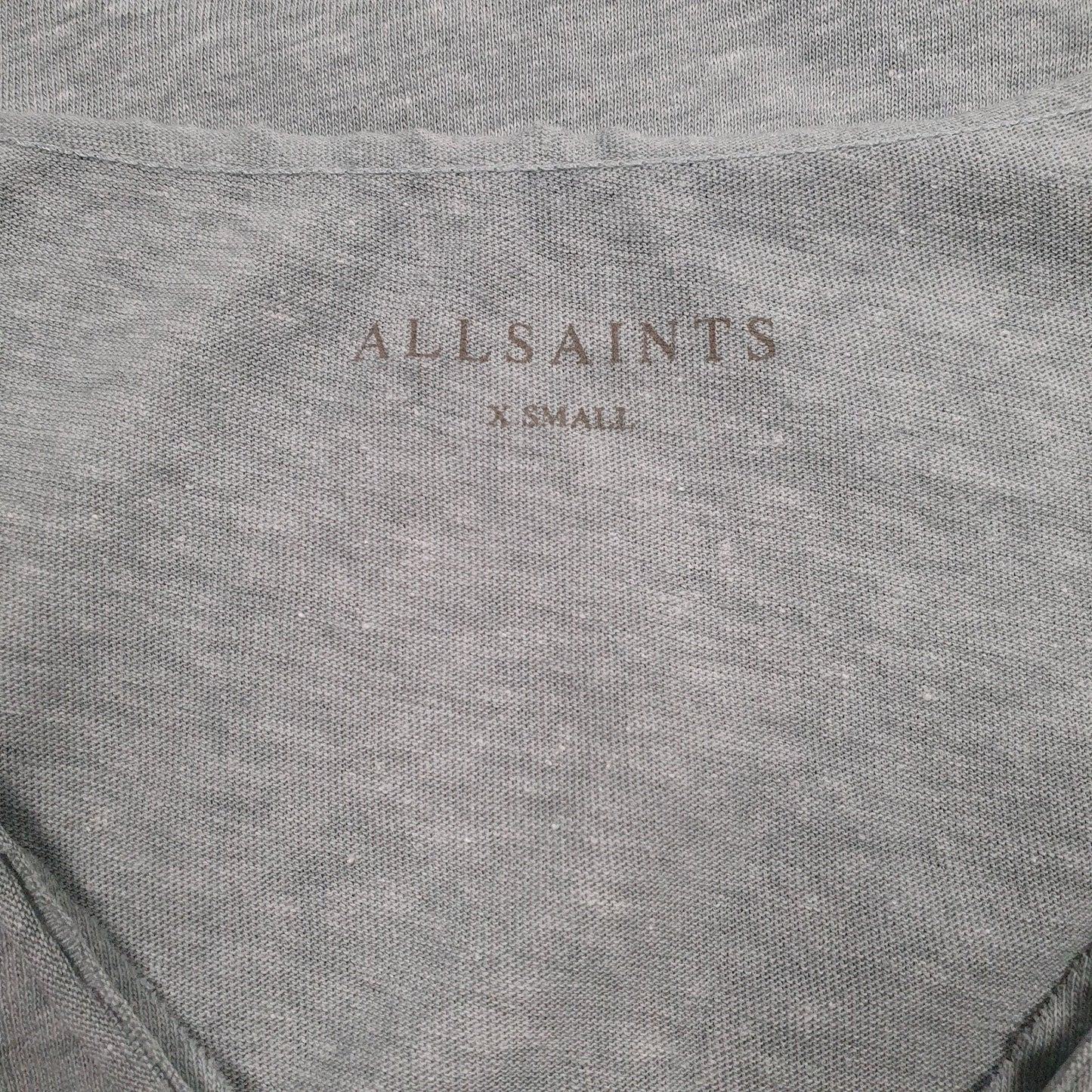 Mens Grey All Saints   T Shirt
